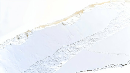 Obraz premium Cracked White Surface with Torn Edges and Textured Details Creates an Abstract Background.