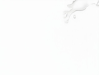 Clear Water Splashes Gently on a Pristine White Background, Creating a Refreshing Visual