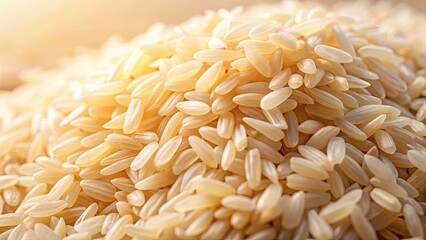 Minimalist Rice Close Up, Macro Photography Background, Grain Texture, Food Photography, Asian Cuisine Background