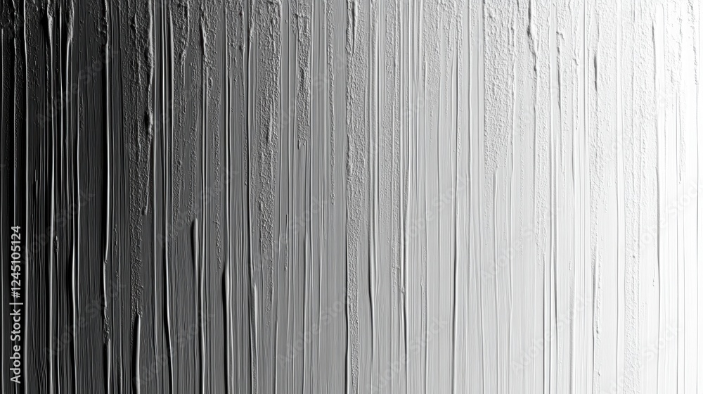 Poster a textured gradient transitioning from dark to light, featuring vertical streaks that create a capti