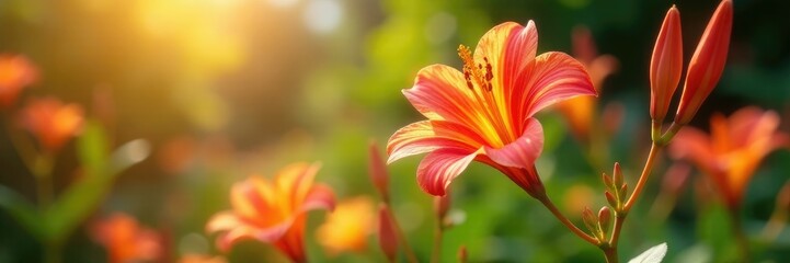 Fototapeta premium Blooming Galphimia brasiliensis in a sunny spot, botanical, gardening, floral