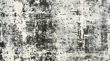 Obraz premium Abstract textured background with black and white paint strokes, creating a modern artistic look