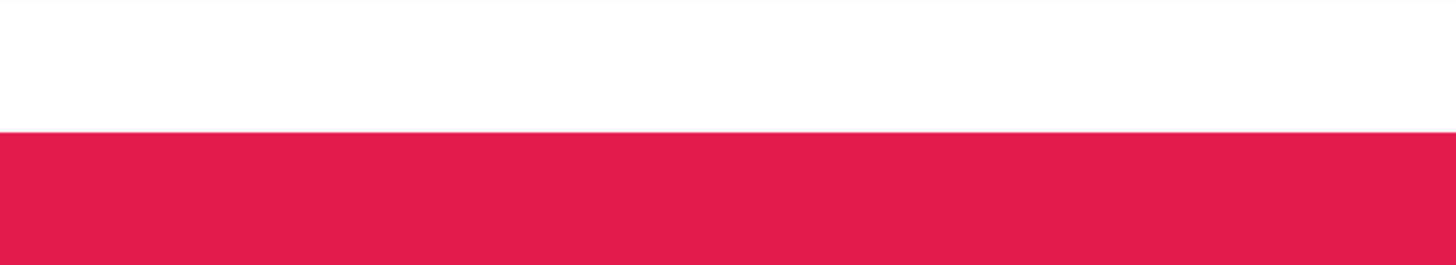 Poland flag long banner digital vector illustration