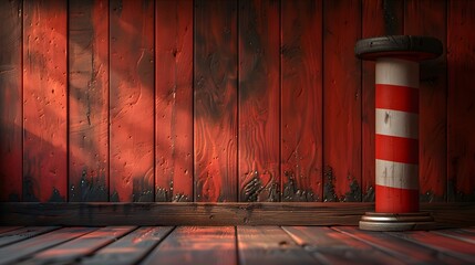 Old classic vintage barber pole.