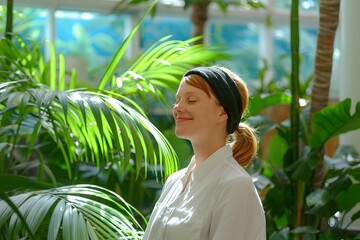 Beautiful young woman getting spa treatment.