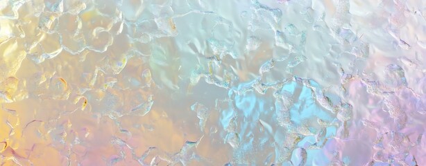 Fototapeta premium Abstract pattern with soft pastel colors and a textured, glass-like surface.