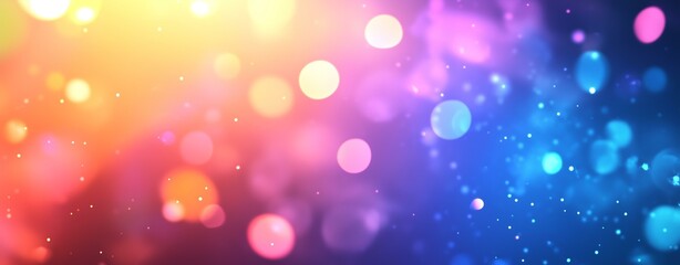 Colorful abstract light background with bright bokeh effect and vibrant hues.