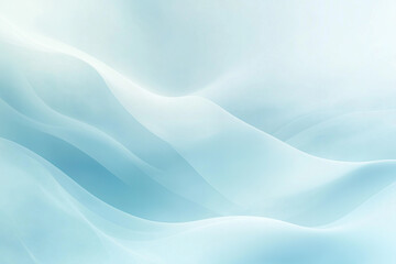 Soft flowing abstract waves in light blue and white with a delicate airy texture, creating a serene and dreamy background perfect for modern design, digital art, and creative projects