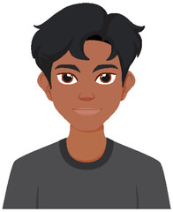 Young Man in Casual Attire