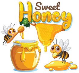 Sweet Honey and Busy Bees