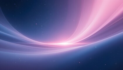 Obraz premium Futuristic Cosmic Light Wave Background – Glowing Orb in a Sci-Fi Space Scene with Ethereal Energy Flow