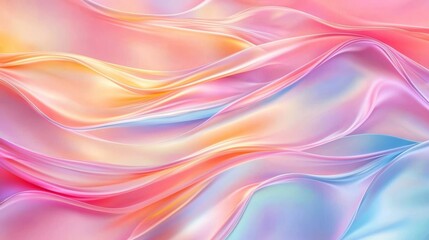 Obraz premium Striking silk fabric with vibrant hues and smooth drape.