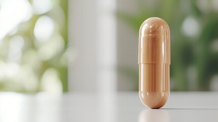 Single Capsule on Table.