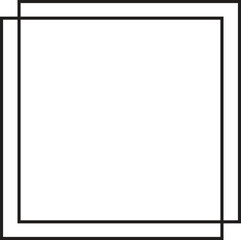 Frame border line page isolated on white background