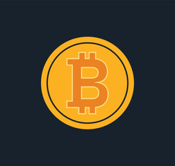bit coin crypto vector illustration icon.
