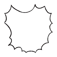 手描きのトゲトゲした吹き出し