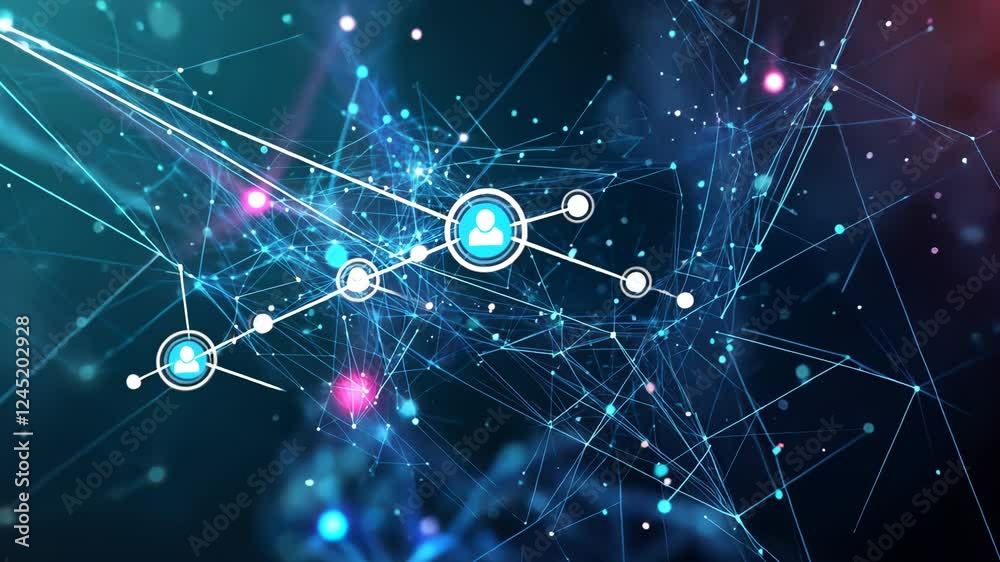Poster dynamic neural connections in a futuristic network interface