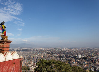 Kathmandu area as seen from Swayambhunath Stupa, Swayambhunath, Kathmandu, Nepal