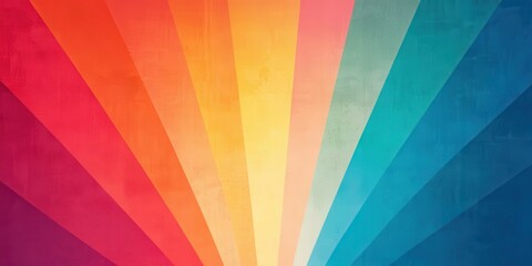 Obraz premium Vibrant colorful rays of light abstract design graphic art creative environment digital view visual inspiration