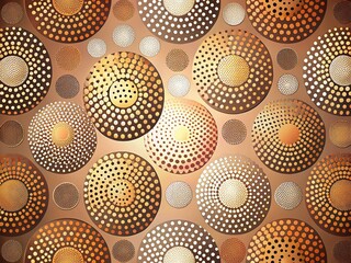 Abstract Dotted Texture Double Exposure Wallpaper Background