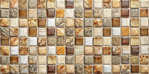 Aerial View of Natural Stone Tile Mosaic Wallpaper Texture -  High-Resolution Stock Photo