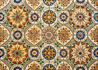 Artistic Mosaic Wallpaper Texture: Documentary Photography Style