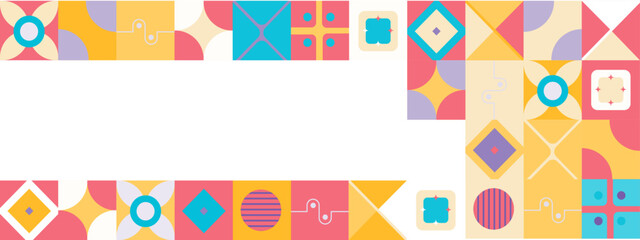 Flat geometric background