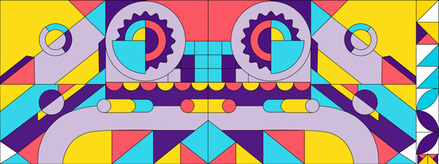 Gradient mosaic pattern design