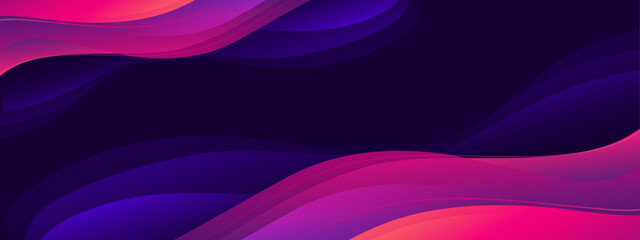 A pink and purple wavy lines