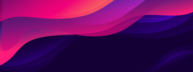 A vibrant and smooth abstract design featuring flowing waves