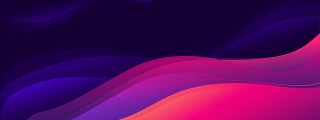 Contemporary blue backdrop featuring purple tone wave