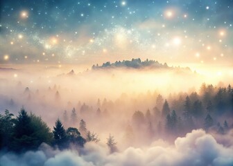 Fototapeta premium Minimalist Fog Wallpaper Texture: Delicate White Haze on Soft Grey Background