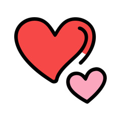 vector illustration of red heart