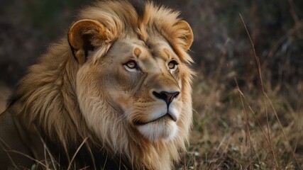 Fototapeta premium Lion close up, Wildlife