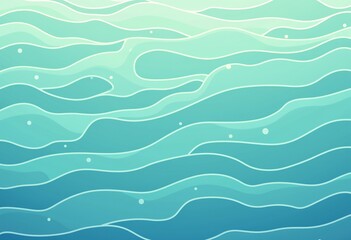Obraz premium Soft Water Ripples Vector: Seamless Texture for Mobile Game, Clean Design, Smooth Transitions & Gentle Flow