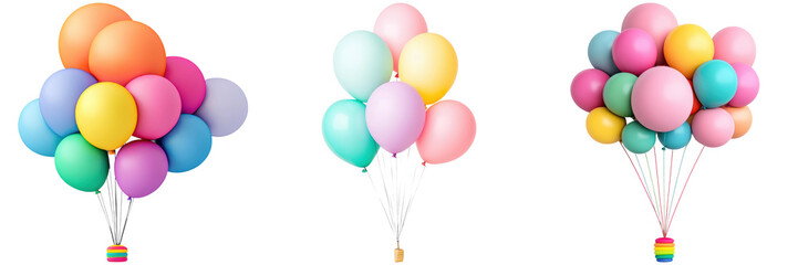 Colorful Balloons Arrangement for Festive Celebrations