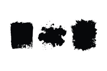 Fototapeta premium Expressive Vector Brush Strokes & Ink Splatter Collection