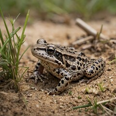 Obraz premium Discovery: A Mississippi Gopher Frog in Its Natural Surroundings