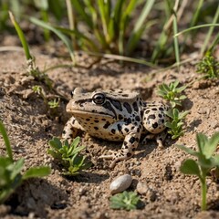 Fototapeta premium The Gopher Frog's Realm: Life in Its Natural Habitat