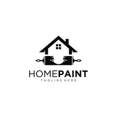 Logo Home Paint vector design