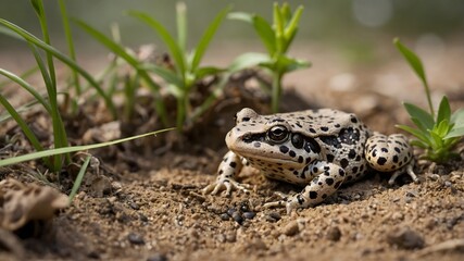 Fototapeta premium Unveiling: The Mississippi Gopher Frog in the Wild