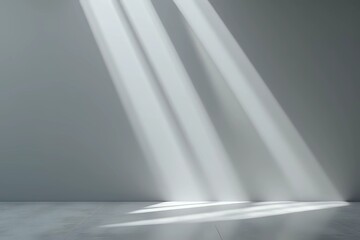 Gray background for product presentation with beautiful lights and shadows with copy space