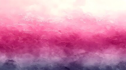 Obraz premium A mesmerizing abstract illustration featuring layers of soft pink and purple clouds blending harmoniously, creating a serene gradient effect.