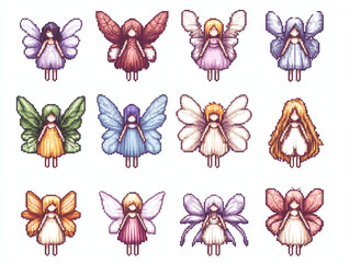 Pixel Art Fairies Collection