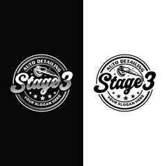 Logo Automotive auto detailing vector design