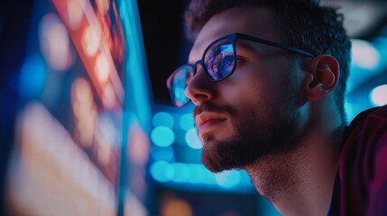 A professional in sports analytics evaluating game strategies for elite European teams, combining passion and intellect,