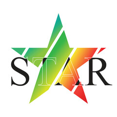 star icon and taxt logotype
