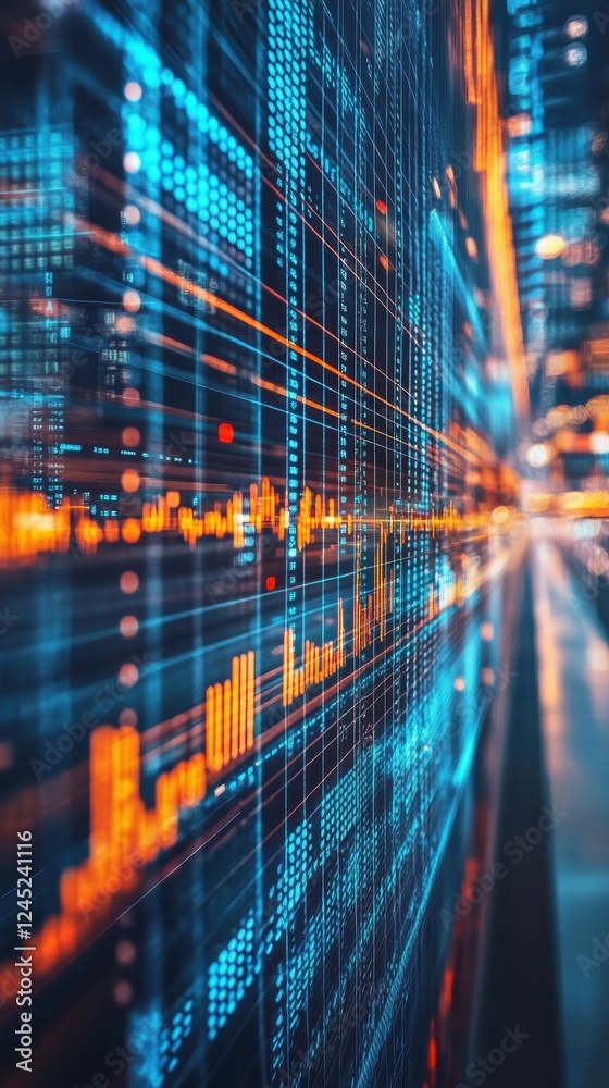 Poster transforming raw data into insights through advanced data analytics