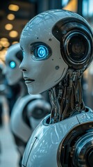 Modern Robotic Process Automation with Futuristic Android Design