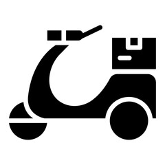 Delivery Motorcycle Icon